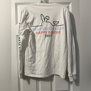 Vineyard Vines White Long Sleeve Happy Easter
